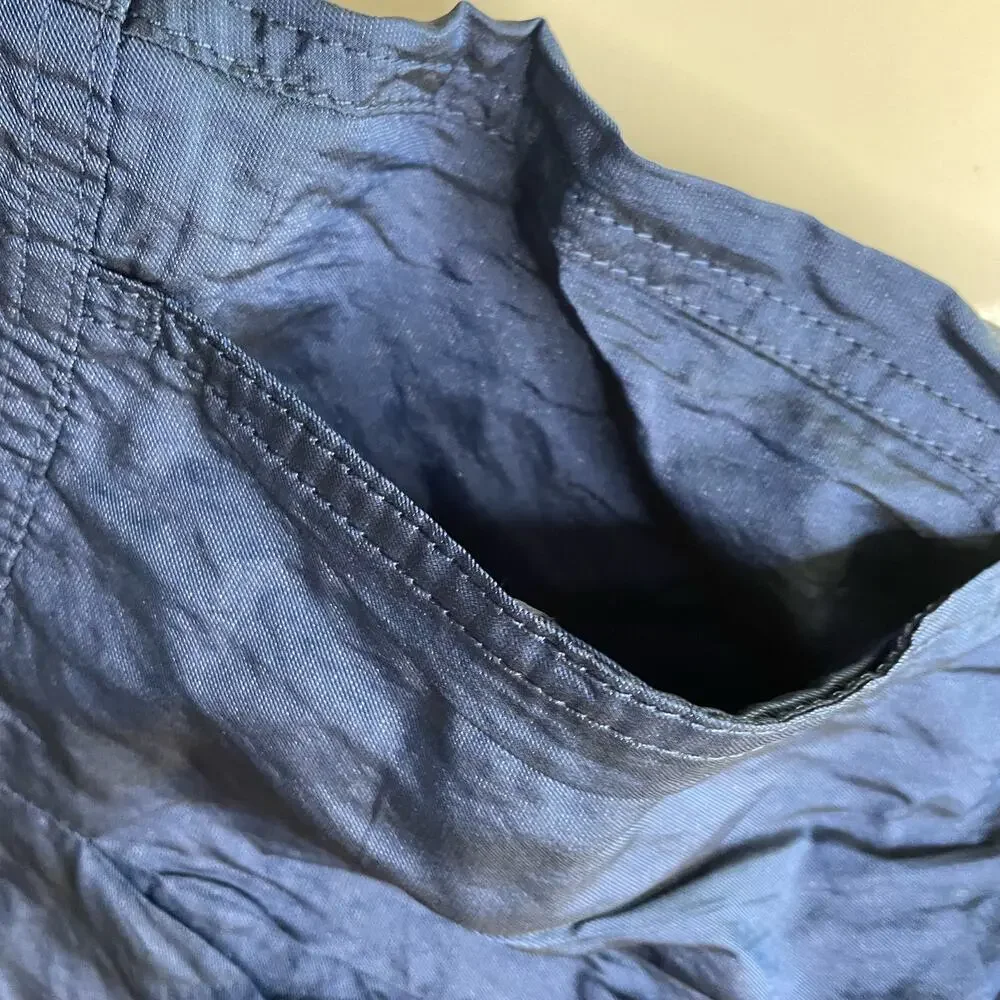 ARMANI COLLEZIONI PENCIL WIGGLE BODYCON SKIRT BLUE MEDIUM 6 - Picture 8 of 9